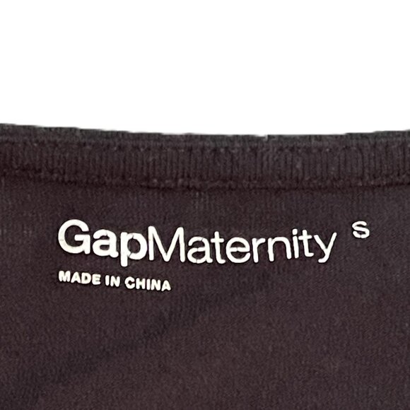 GAP MATERNITY WOMENS DRESS Size S BLACK Shift Dress COWL NECK Long Sleeve 0949AT - Picture 2 of 9